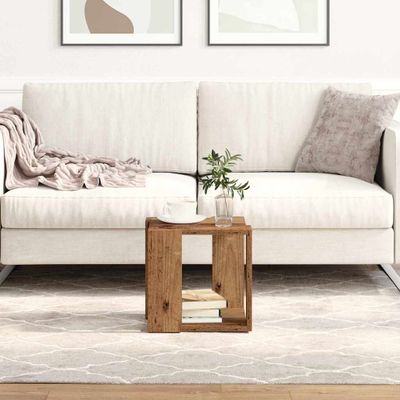 vidaXL Konferenčný stolík Staré drevo 32 x 32 x 30 cm Kompozitné drevo