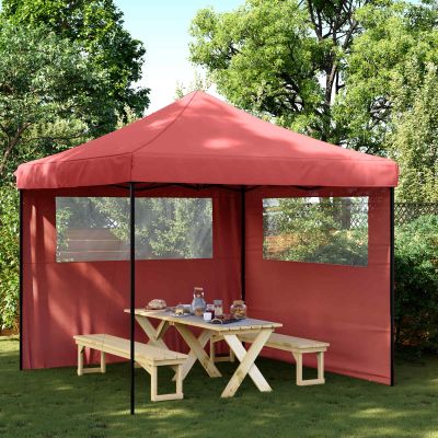vidaXL Párty stan Vínovo červená 292 x 292 x 315 cm Oxfordská látka