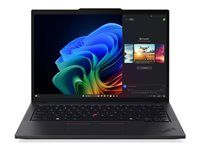 Prevedenie závesu 180 stupňov - AMD Ryzen AI 5 PRO - 340 / až 4.8 GHz - Win 11 Pro - Radeon 840M - 16 GB RAM - 512 GB SSD TCG Opal Encryption 2, NVMe - 14" IPS 1920 x 1200 - Gigabit Ethernet - Wi-Fi 7, Bluetooth - čierna - klávesnica: česká/slovenská - s Lenovo Premier Support 3 roky, kompenzácia CO2 0,5 tony (2. generácia)