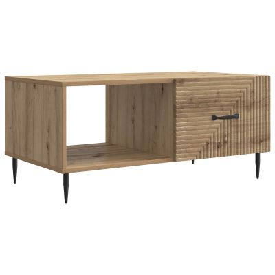 vidaXL Konferenčný stolík Dub artisan 90 x 50 x 40 cm Kompozitné drevo