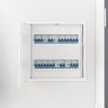 vidaXL Prístupové dosky Biela 40 x 40 cm ABS plast