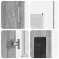 vidaXL Highboard FLORIN 60 x 35 x 182 cm Sivý Sonoma Kompozitné drevo