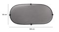 Slnečná clona s prísavkou na okno auta CAR SUNSHADE 8, 100 x 50 cm SIXTOL