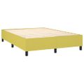 vidaXL Posteľ boxsping s matracom a LED zelená 140x190 cm látka