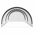 vidaXL Baseball a Softball Čierna 702 x 369,5 x 243,5 cm Polyester