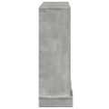 vidaXL Obloženie krbu betónovosivé 100x30x87,5 cm kompozitné drevo