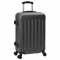 vidaXL Kufor so zámkom 3 ks Tmavosivá 50 x 31 x 78 cm ABS plast