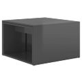 vidaXL Zasúvacie stolíky 3 ks, lesklé sivé 60x60x38 cm
