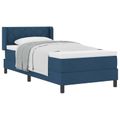 vidaXL Posteľ s pružinovým rámom Modrá 200 x 90 cm látka