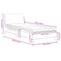 vidaXL Posteľ s matracom Dover modrá 90x190 cm látka