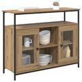 vidaXL Servírovacia skriňa Remeselný dub 100 x 35 x 80 cm