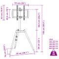 vidaXL Držiak na TV statív 37-65 palcov Max VESA 400x400 mm 40 kg