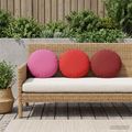 vidaXL Poťah na podložku 6 pcs HEERLEN Ružová Ø 40 cm Polyester