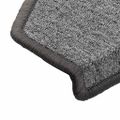 vidaXL Schodové rohože 20 ks 65x24x4 cm tmavošedé polkruhové veľké