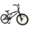 vidaXL BMX Bicykel 20 Palcov pre nad 9 rokov Čierna