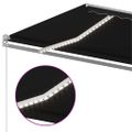 vidaXL Ručne zaťahovacia markíza s LED 400x300 cm antracitová