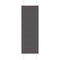 vidaXL plisovaná roleta čierna 40x150 cm Šírka látky 39,4 cm