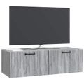 vidaXL Nástenná TV skrinka Nástenný Sivá sonoma 98 x 41 x 30 cm