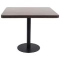 vidaXL Bistro stolík tmavohnedý 80x80 cm MDF