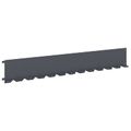 vidaXL Obrubník trávnika 30 ks 102 x 15 x 4 cm Oceľ Antracitová