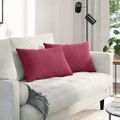vidaXL Vankúše na pohovku 2 pcs Víno červené 60 x 40 cm