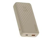 Power banka - 20000 mAh - 15 Watt - Fast Charge - 2 výstupné konektory (USB, USB-C) - hnedá