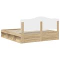 vidaXL Rám postele Sonoma 200 x 200 cm Masívne borovicové drevo