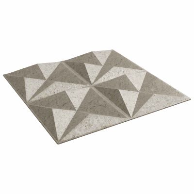 vidaXL Nástenné panely 24 pcs Origami Beton 50 x 50 cm XPS Pena