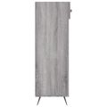 vidaXL Botník sivý dub sonoma 60x35x105 cm kompozitné drevo