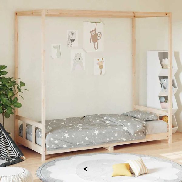 vidaXL Rám detskej postele 90x200 cm masívna borovica