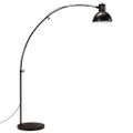 vidaXL Podlahová lampa 25 W čierna 150 cm E27