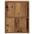 vidaXL Knižnica staré drevo 40x24x52 cm kompozitné drevo