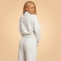 Dámska mikina Zip-Up Bliss Grey - BeastPink, veľkosť XL, veľkosť oblečenia XL, 84.9% cotton, 15.1% polyester