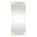 vidaXL Nástenné zrkadlo s LED svetlami 30x60 cm sklo obdĺžnik