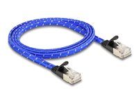 RJ45 flat network cable with braided coa