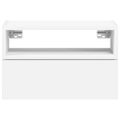 vidaXL Nástenné nočné stolíky 2 ks biele 45x26x28,5 cm