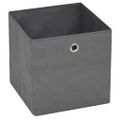 vidaXL Úložné boxy 10 ks, netkaná textília 28x28x28 cm, sivé