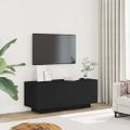 vidaXL TV skrinka čierna 100x35x40 cm spracované drevo