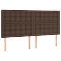 VidaXL Čelo postele hnedé 200x5x118/128 cm umelá koža
