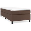 vidaXL Boxspring posteľ s matracom hnedá 90x190 cm umelá koža