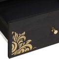 vidaXL TV skrinka Čierna 105 x 33 x 46 cm Masívne mango drevo