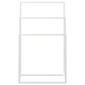 vidaXL Voľne stojaci stojan na uteráky biely 48x24x79 cm železo