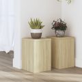 vidaXL Stojany na rastliny 2 ks dub sonoma 20x20x30cm kompozitné drevo