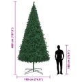 vidaXL Vianočný stromček Zelená 400 cm PVC