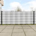 vidaXL Balkónové zásteny 5 ks biele 255x19 cm polyratan