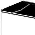 vidaXL Samostatne stojaca automatická markíza 400x300 cm antracitová