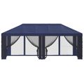 vidaXL Kryt altánku s bočnými stenami Modrá 600,5 x 300,5 cm Polyester