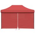 vidaXL Párty stan 279 x 410 x 315 cm Vínovo červená Oxfordská látka