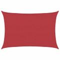 vidaXL Tieniaca plachta 160 g/m² červená 5x7 m HDPE
