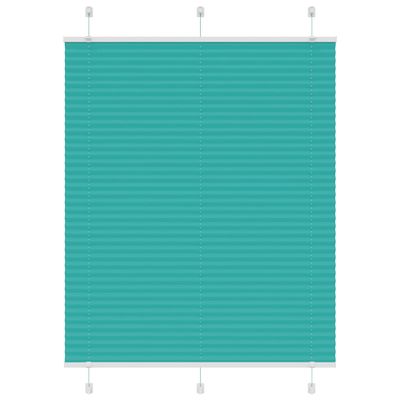 vidaXL Plisovaná roleta petrolejovo zelená 110x150 cm šírka látky 109,4 cm polyester